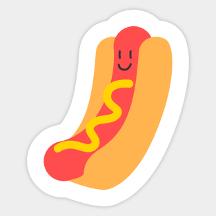 Smilin' Hotdog Sticker